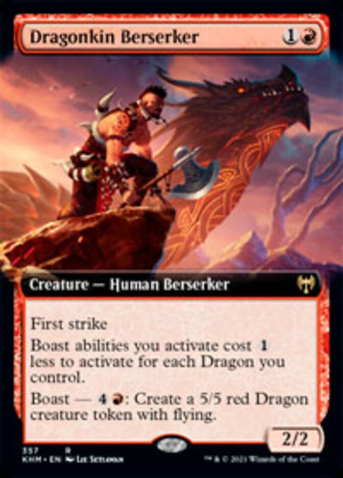 Dragonkin Berserker (Extended Art) [Kaldheim]