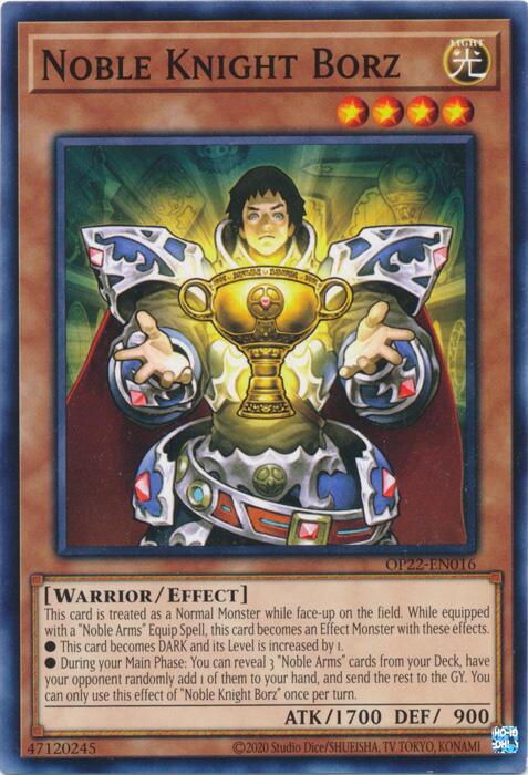 Noble Knight Borz [OP22-EN016] Common