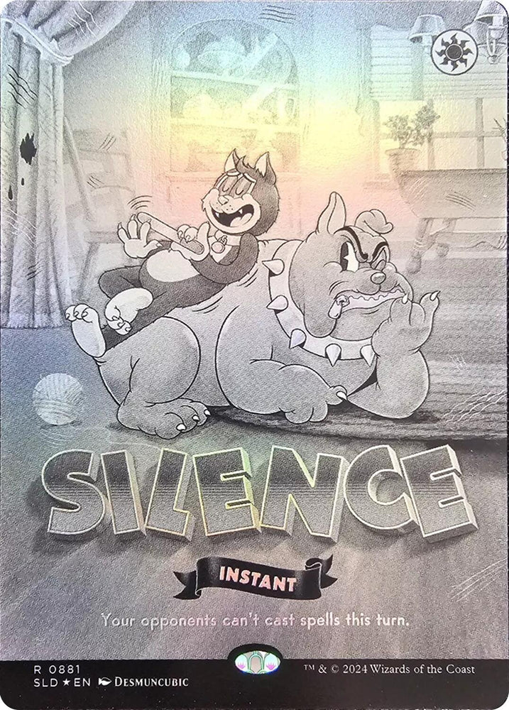 Silence (0881) (Black & White Foil) [Secret Lair Drop Series]