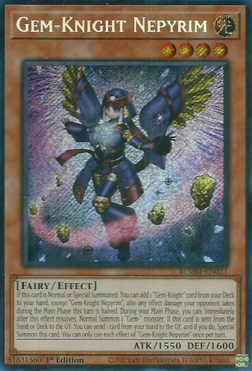 Gem-Knight Nepyrim [BLMM-EN021] Secret Rare