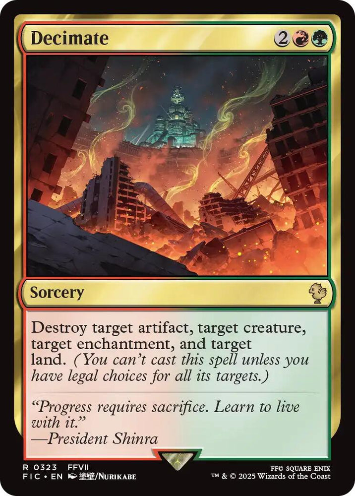Decimate (Surge Foil) [FINAL FANTASY Commander]