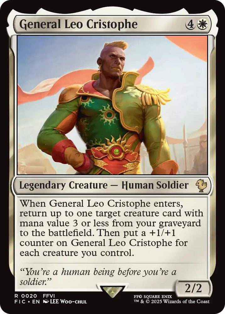 General Leo Cristophe (Surge Foil) [FINAL FANTASY Commander]