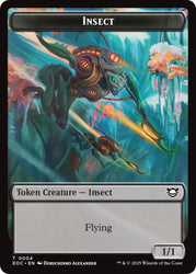 Insect // Elemental (0007) Double-Sided Token [Edge of Eternities Commander Tokens]