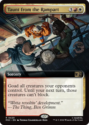 Taunt from the Rampart (Extended Art) [Marvel Super Heroes Commander]