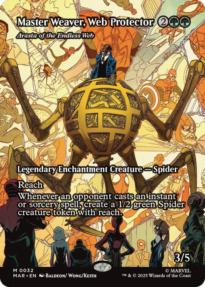 Master Weaver, Web Protector - Arasta of the Endless Web (Borderless) [Marvel Universe: Eternal-Legal]