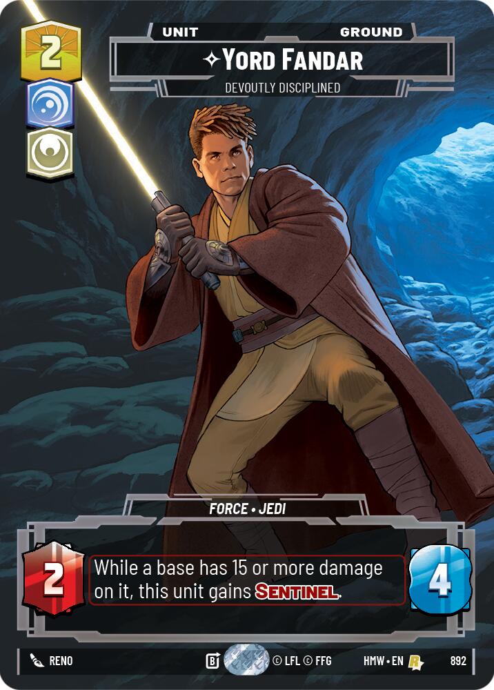 Yord Fandar - Devoutly Disciplined (892) (Prestige Foil) (892) [Homeworlds]