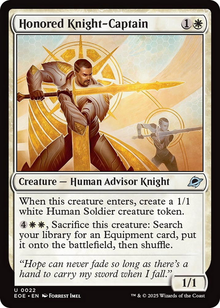 Honored Knight-Captain [Edge of Eternities]