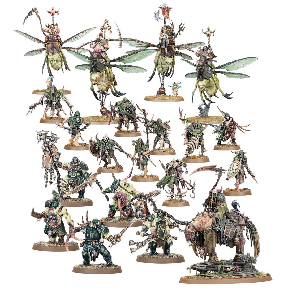 Wahammer Age of Sigmar: Maggotkin of Nurgle Battleforce - Shudderblight Cyst 83-102