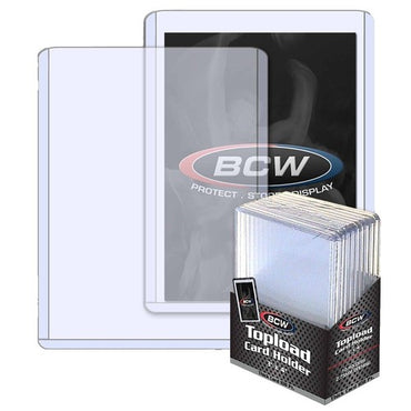 BCW 3x4 Topload Card Holder - White Border